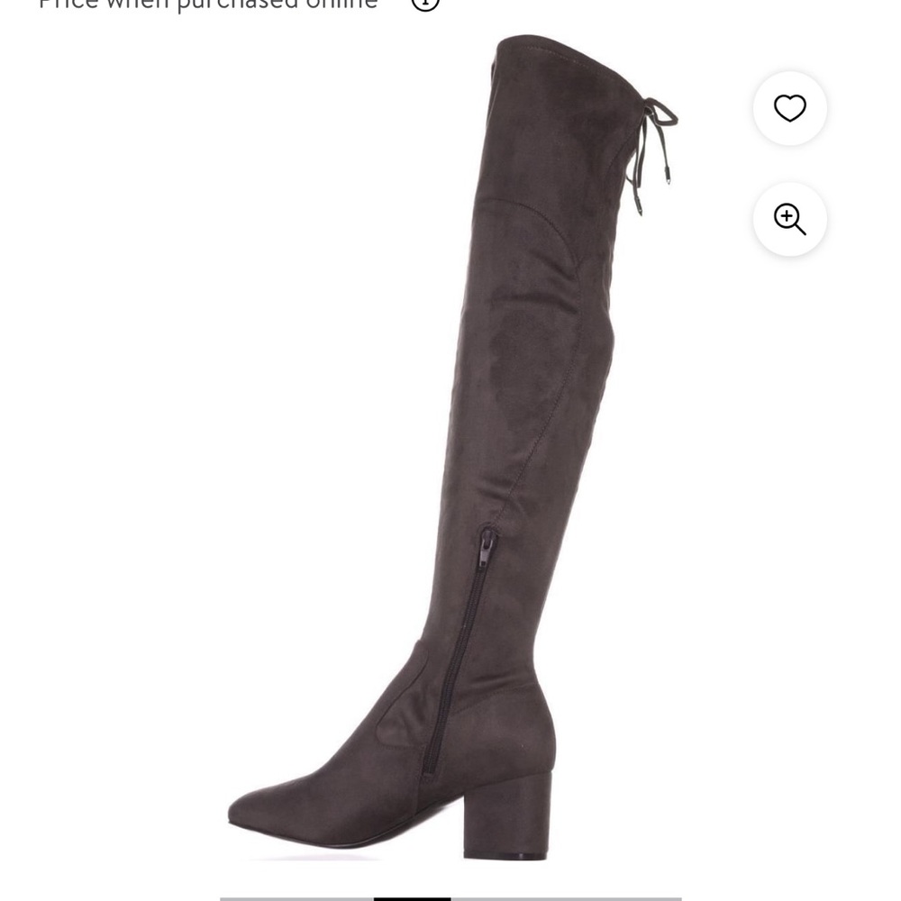 Ivanka Trump Pelinda over the knee suede boot
